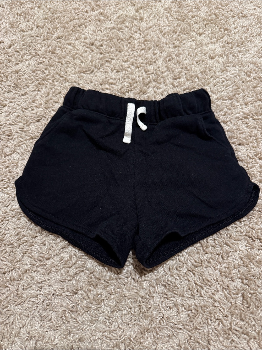 Old Navy Black Kids Athletic Drawstring Shorts